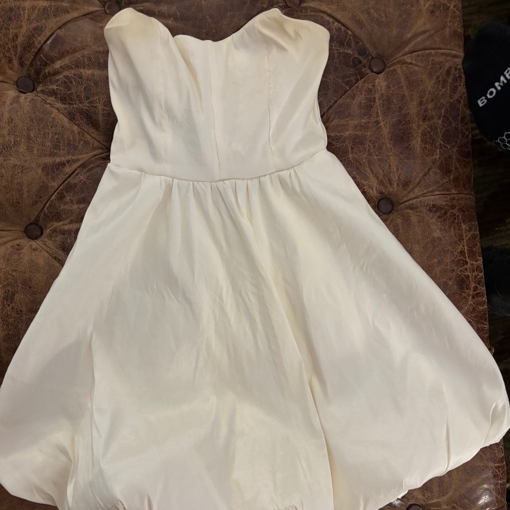 Altar’d State white mini bubble dress